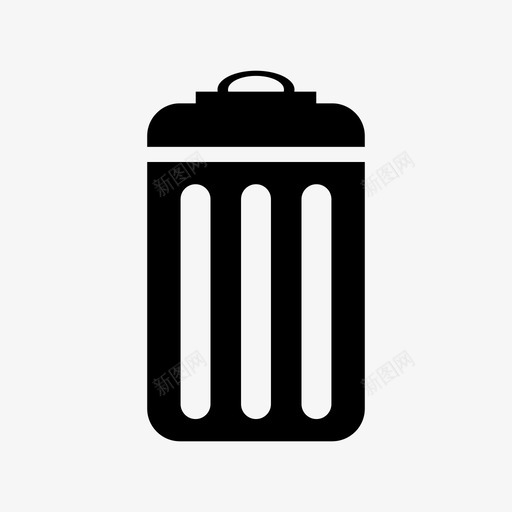 垃圾桶清洁容器图标svg_新图网 https://ixintu.com 办公室 垃圾桶 容器 清洁 设备