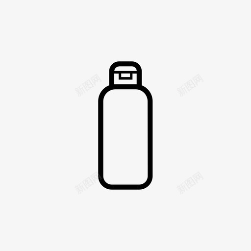 瓶子小孩学校图标svg_新图网 https://ixintu.com 不锈钢 学校 小孩 旅行 水瓶 瓶子