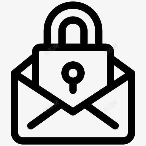 安全电子邮件电子邮件保护安全线第三卷图标svg_新图网 https://ixintu.com 安全电子邮件 安全线第三卷 电子邮件保护