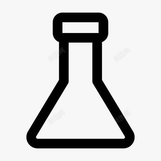 锥形瓶化学实验图标svg_新图网 https://ixintu.com 化学 实验 锥形瓶