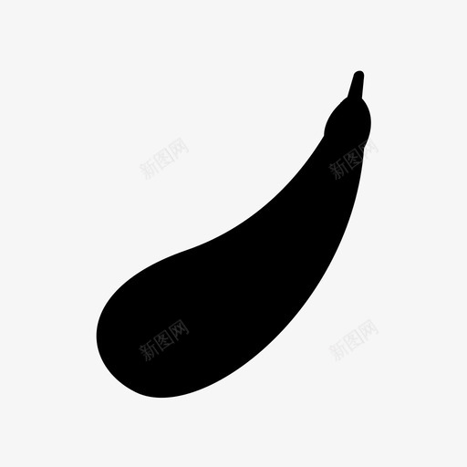 茄子新鲜健康图标svg_新图网 https://ixintu.com 健康 新鲜 有机 茄子 蔬菜