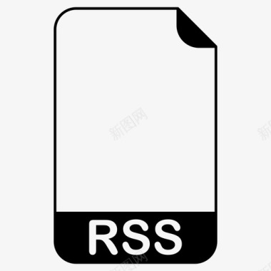 rss文件文件扩展名文件格式图标图标