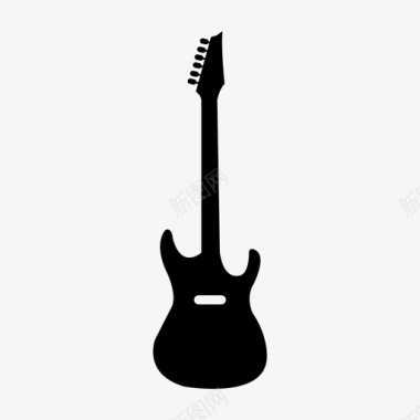 吉他电吉他音乐家图标图标