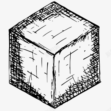 立方体三维图形图标图标