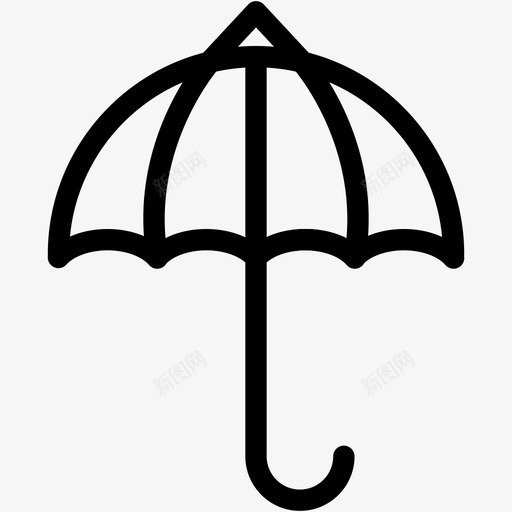 伞海滩防护图标svg_新图网 https://ixintu.com 伞 天气3 影 海滩 防护 雨