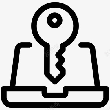 电脑钥匙笔记本电脑钥匙密码钥匙图标图标