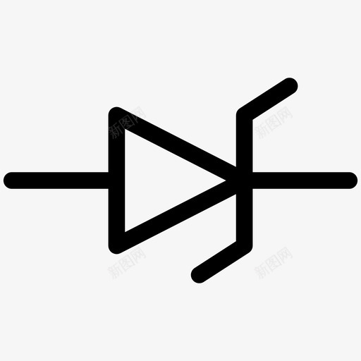 二极管齐纳二极管齐纳符号电子符号概述图标svg_新图网 https://ixintu.com 二极管齐纳 二极管齐纳符号 电子符号概述