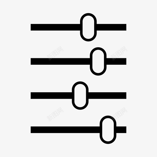 均衡器混音器音乐图标svg_新图网 https://ixintu.com 均衡器 声音 混音器 调谐器 音乐