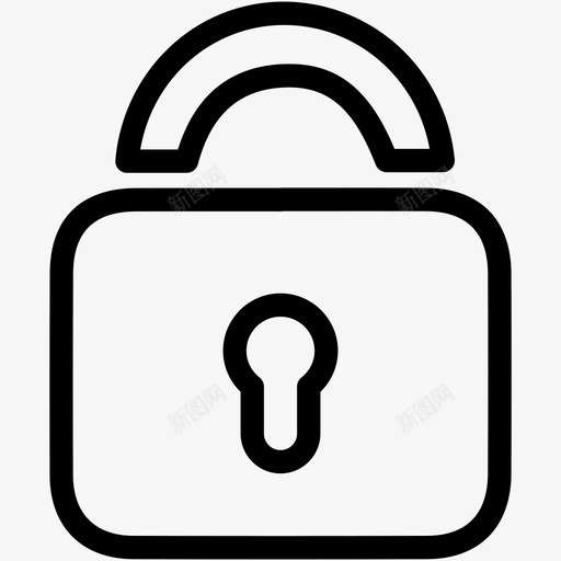 锁隐私保护图标svg_新图网 https://ixintu.com 保护 安全 库存 锁 隐私
