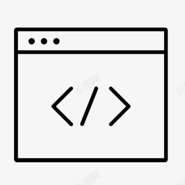 编码代码软件开发图标图标