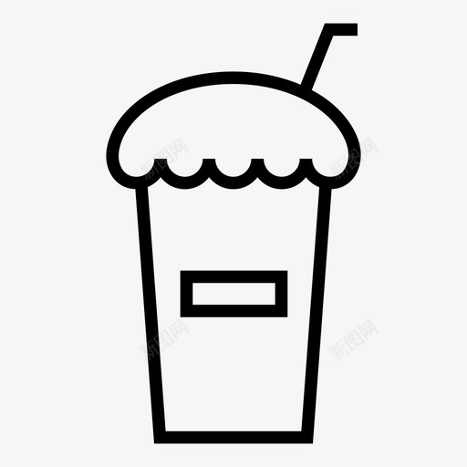 新鲜果汁冷咖啡冰淇淋图标svg_新图网 https://ixintu.com 冰淇淋 冷咖啡 奶昔 新鲜果汁 酸橙汁