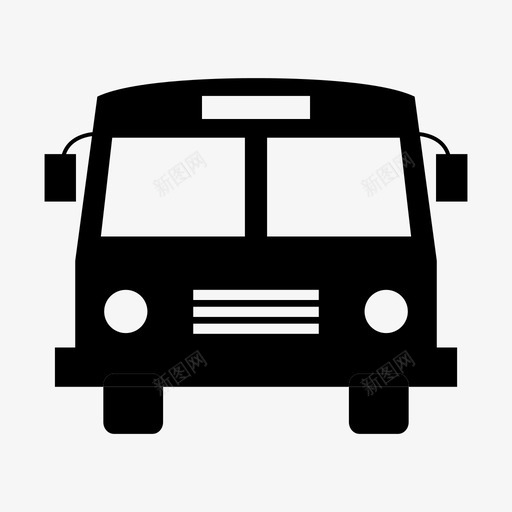公车学校孩子司机图标svg_新图网 https://ixintu.com 交通工具 公车学校 司机 孩子 旅行