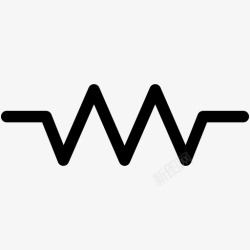 电子ICON电阻电阻符号电子符号概述图标高清图片