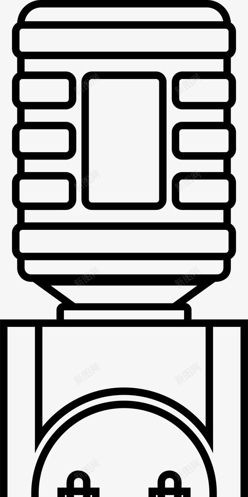 饮水机冷却器办公室图标svg_新图网 https://ixintu.com galon水 冷却器 办公室 饮水机