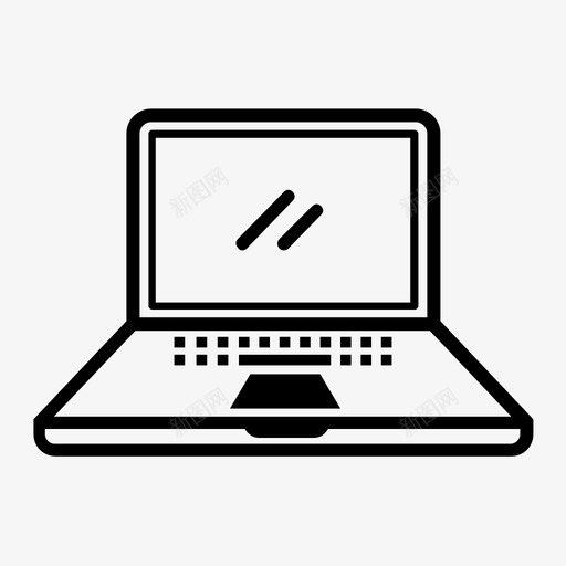 macbook苹果电脑图标svg_新图网 https://ixintu.com macbook 小工具 手机 电脑 苹果