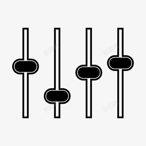 均衡器音频混音器图标svg_新图网 https://ixintu.com 均衡器 歌曲 混音器 音乐 音频