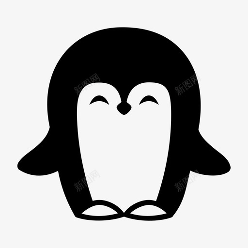 企鹅动物南极企鹅图标svg_新图网 https://ixintu.com 企鹅 动物 南极企鹅 寒冷 皇家企鹅 鸟类