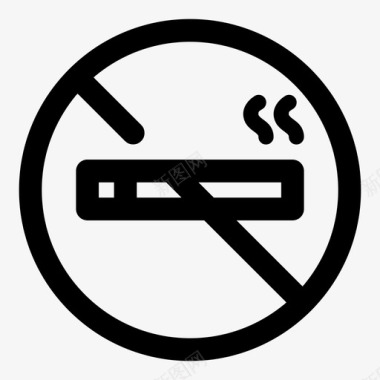 禁烟禁烟区烟草图标图标