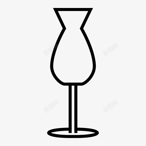 玻璃杯香槟长笛饮料图标svg_新图网 https://ixintu.com 果汁 派对 玻璃杯 饮料 香槟长笛