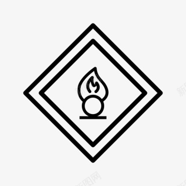 氧化剂标志交通图标图标
