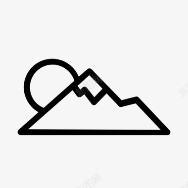 山雪滑雪图标图标