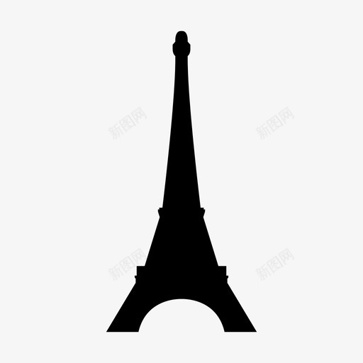 埃菲尔铁塔欧洲著名图标svg_新图网 https://ixintu.com 埃菲尔铁塔 旅游 欧洲 法国 著名