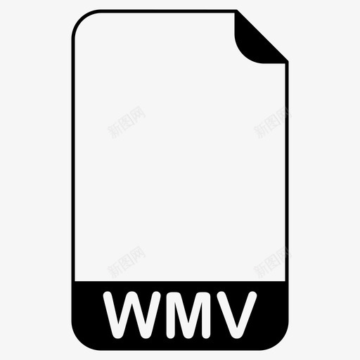 wmv文件文件扩展名文件格式图标svg_新图网 https://ixintu.com windowsmedia视频文件 wmv文件 文件扩展名 文件格式 文件类型
