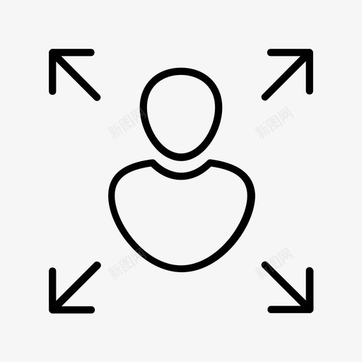 个人成长事业员工图标svg_新图网 https://ixintu.com 个人成长 事业 创业 员工 扩张