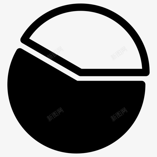 饼图分析统计图标svg_新图网 https://ixintu.com 分析 图表填充 统计 饼图