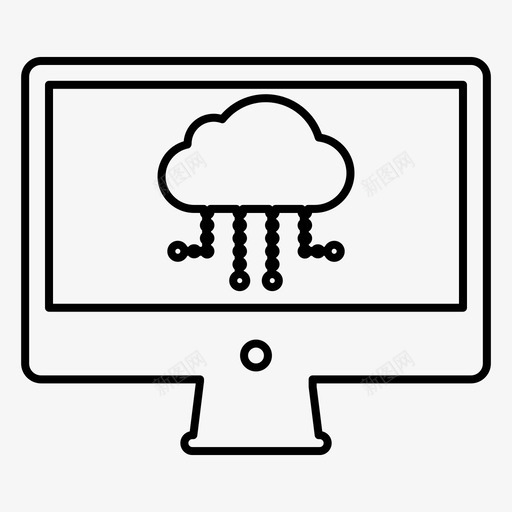 云计算机商业图标svg_新图网 https://ixintu.com 云 商业 计算机