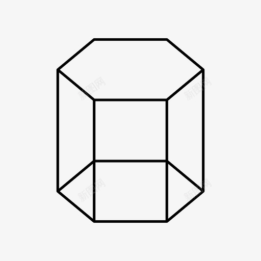六边形立方体图标svg_新图网 https://ixintu.com 六边形 立方体