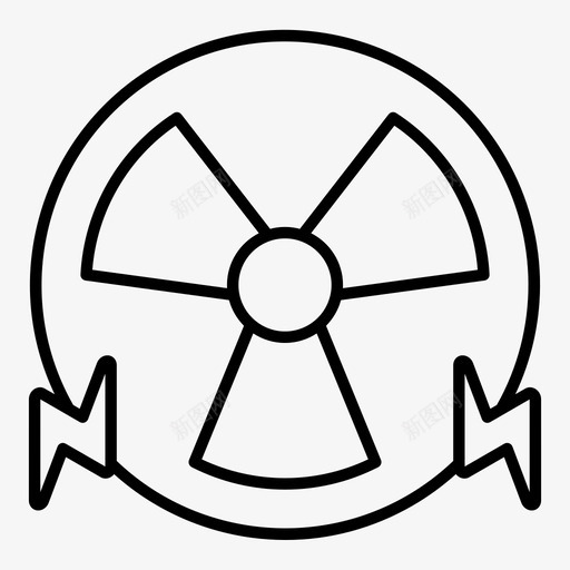 核电能源绿色技术图标svg_新图网 https://ixintu.com 可再生能源 可再生能源绿色技术 核电 绿色技术 能源