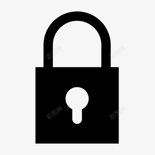 挂锁密码私人图标svg_新图网 https://ixintu.com 保安 保险箱 密码 挂锁 私人