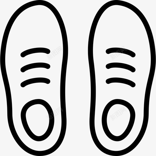 鞋脚鞋类图标svg_新图网 https://ixintu.com 皮革 脚 衣服装备轮廓 鞋 鞋类