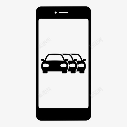 交通堵塞通知地图智能手机图标svg_新图网 https://ixintu.com it 交通堵塞通知 地图 智能手机