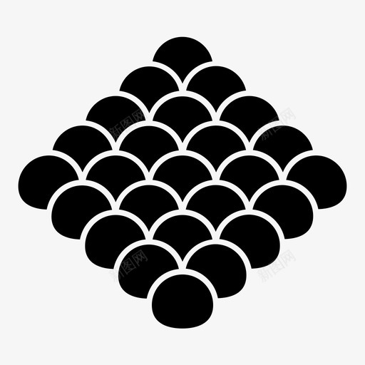 球原子点图标svg_新图网 https://ixintu.com 几何形状 原子 有序 正方形 点 球