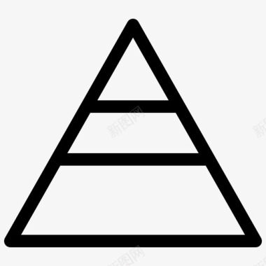 金字塔图漏斗图三角形图图标图标