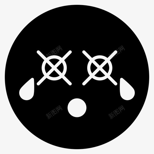 悲伤哭泣情绪化图标svg_新图网 https://ixintu.com 哭泣 悲伤 情绪化 眼泪 问题