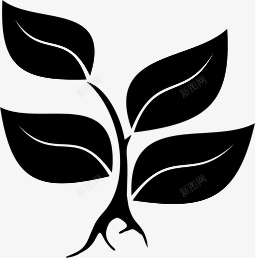 植物叶子种子植物图标svg_新图网 https://ixintu.com 叶子 植物 种子 种子植物