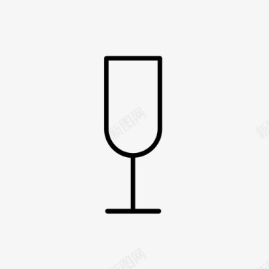 酒杯香槟杯派对酒杯图标图标
