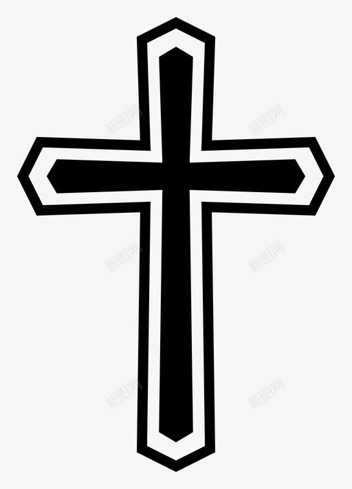 十字架天主教基督教图标svg_新图网 https://ixintu.com 上帝 十字架 基督教 天主教 教堂 耶稣诞生