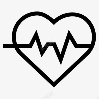 健康心跳脉搏图标图标