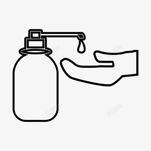 洗手卫生肥皂图标svg_新图网 https://ixintu.com 医疗 卫生 无菌 洗手 肥皂