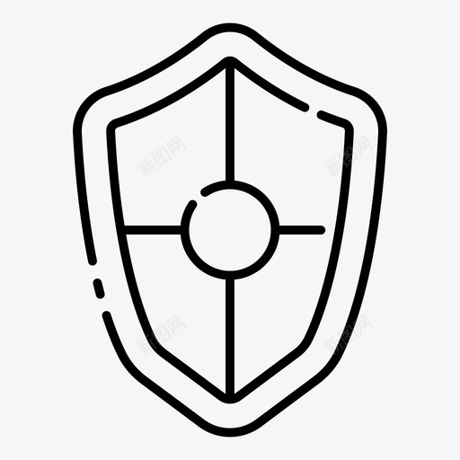 骑士保护盾牌图标svg_新图网 https://ixintu.com 保护 武器 盾牌 骑士