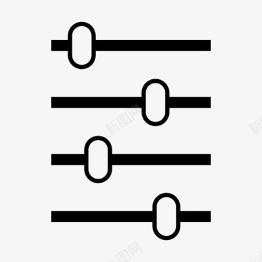 均衡器混音器音乐图标图标