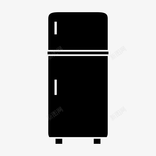 冰箱电器冷图标svg_新图网 https://ixintu.com 冰箱 冷 凉 电器