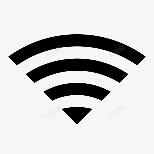 wifi全信号网络图标svg_新图网 https://ixintu.com wifi 全信号 无线 网络 计算