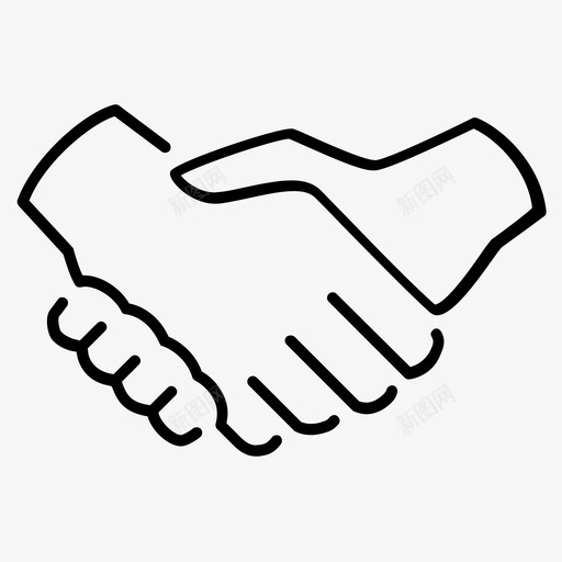 合作伙伴握手协议业务图标svg_新图网 https://ixintu.com 业务 协议 合作伙伴握手 合同 财务