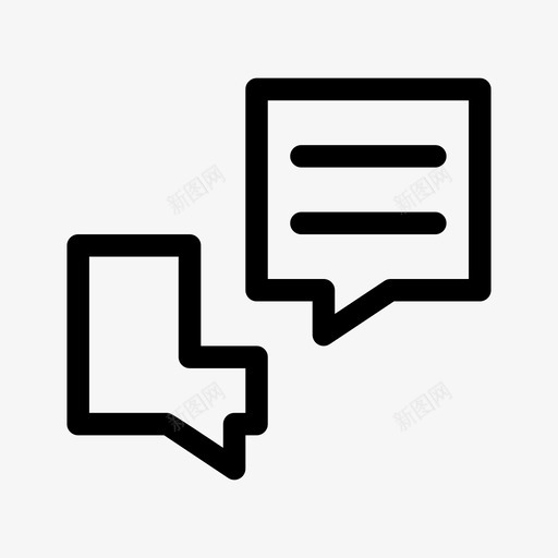 对话框消息界面元素ios优化图标svg_新图网 https://ixintu.com 对话框 消息 界面元素ios优化