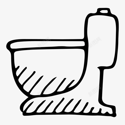 厕所浴室让我们清理涂鸦图标svg_新图网 https://ixintu.com 厕所 浴室 让我们清理涂鸦
